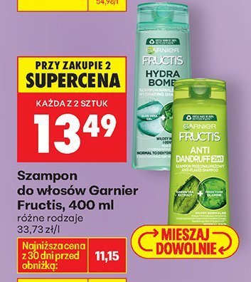 Szampon do włosów Garnier Fructis 400 ml promocja w Biedronka