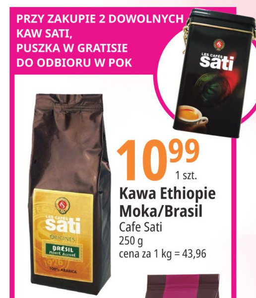 Kawa Sati cafe brazylia promocja