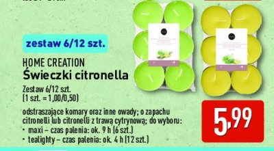 艢wieczki zapachowe maxi citronell Home creation promocja