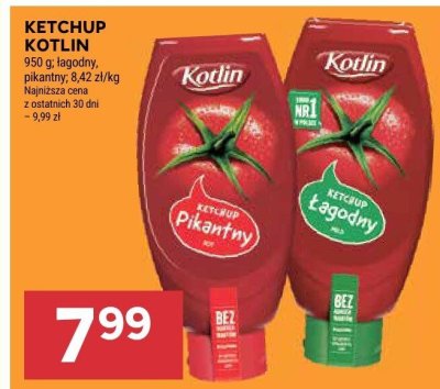 Ketchup Kotlin pikantny, łagodny promocja w Stokrotka