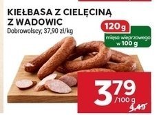 Kiełbasa z cielęcina z wadowic Dobrowolscy promocja w Stokrotka