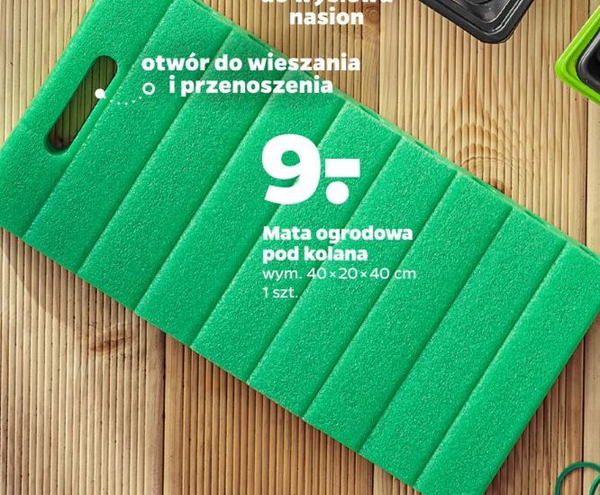 Mata ogrodowa pod kolana 40 x 20 x 4 cm promocja w Netto