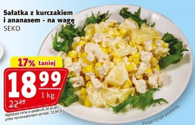 Sałatka z kurczakiem i ananasem na wagę promocja w Prim Market
