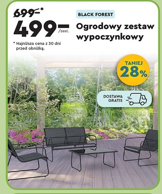 Zestaw mebli black forest promocja w Biedronka