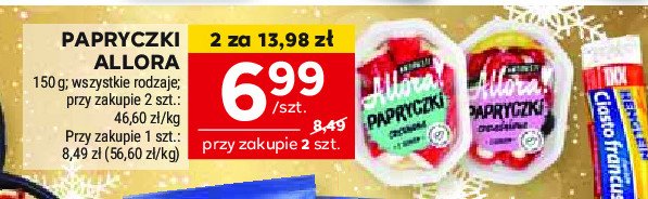 Papryczki czerwone i zielone z serem Allora! promocja