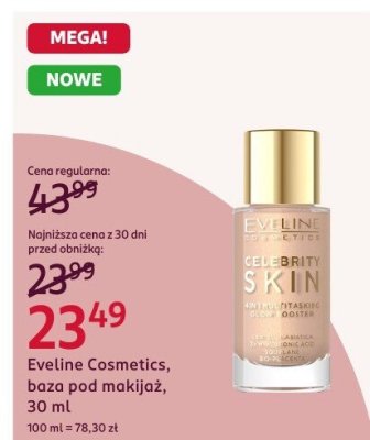 Baza pod makijaż Eveline Cosmetics, 30 ml promocja w Rossmann