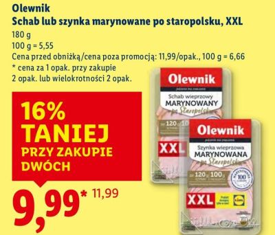 Schab marynowany po staropolsku, XXL promocja w Lidl