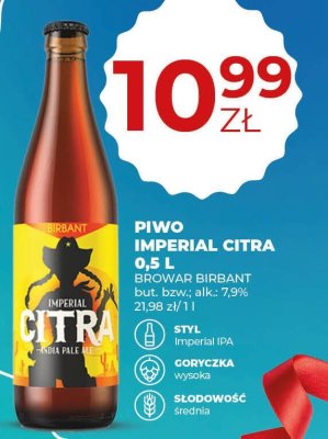 Piwo imperial citra 0,5 l promocja w Duży Ben