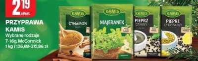 Przyprawa Kamis wybrane rodzaje McCormick promocja w Chorten