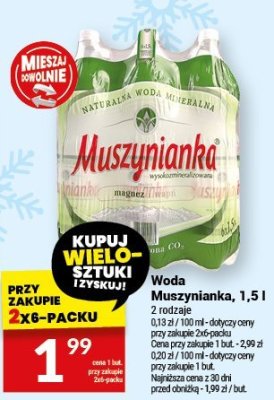 Woda Muszynianka, 1,5 l promocja w Twój Market