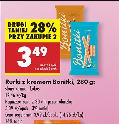 Ryrki z kremem słony karmel Bonitki promocja