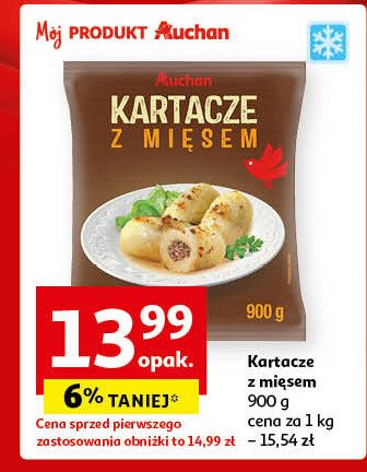 Kartacze z mięsem Auchan różnorodne (logo czerwone) promocja