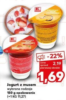 Jogurt truskawka K-classic promocja