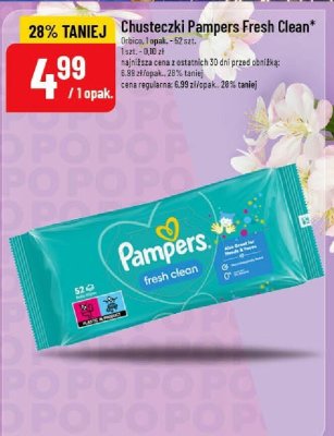Chusteczki Pampers Fresh Clean promocja w POLOmarket