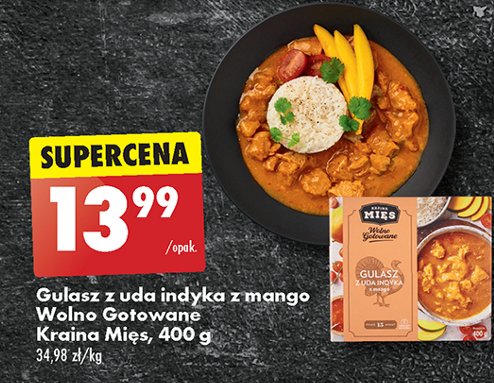 Gulasz z uda indyka z mango Kraina mięs promocja