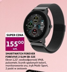 Smartwatch slim sb-325 czarny Forever promocja