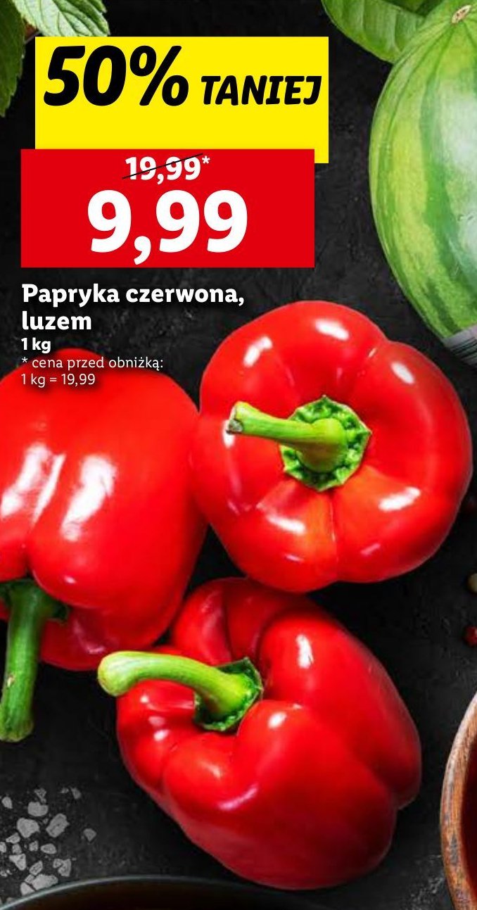 Papryka czerwona promocja w Lidl