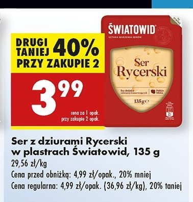 Ser rycerski plastry Światowid promocja w Biedronka