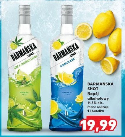 Wódka Barmańska shot kamikaze promocja