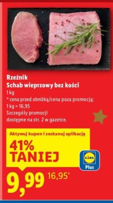 Schab wieprzowy bez kości promocja w Lidl