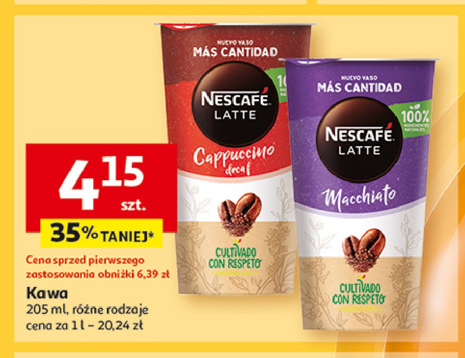 Napój kawowy macchiato Nescafe latte promocja