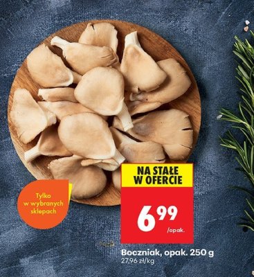 Boczniak, opak. 250 g promocja w Biedronka