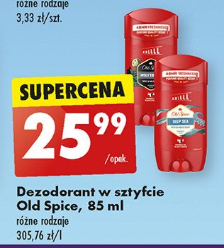 Dezodorant Old spice deep sea promocja w Biedronka