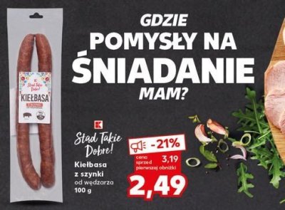 Kiełbasa z szynki K-classic stąd takie dobre! promocja