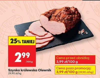 Szynka królewska  promocja w Biedronka