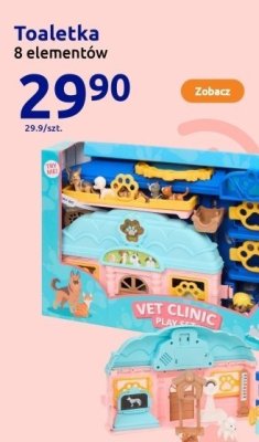 Toaletka zabawka 8 elementów promocja w Action