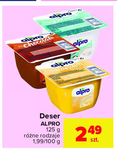 Deser kokosowy Alpro soya promocja