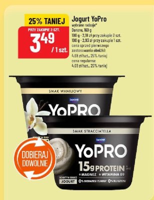 Jogurt YoPro różne rodzaje Danone promocja w POLOmarket