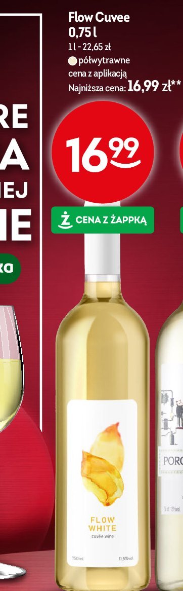 Wino Flow cuvee white promocja