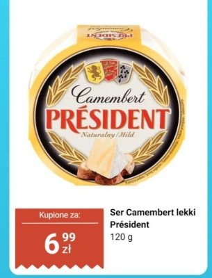 Ser camembert promocja w Dino