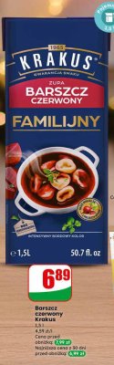 Zupa barszcz czerwony familijny promocja w Dino