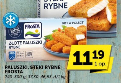 Paluszki, steki rybne Frosta promocja w Euro Sklep