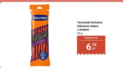 Kabanosy Tarczyński Exclusive cielęce z drobiem promocja w Biedronka