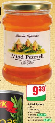 Miód lipowy Pasieka Kujawiaka promocja w Dino