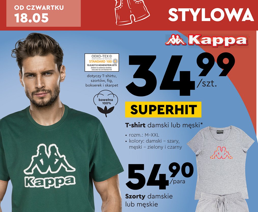 T-shirt męski Kappa promocja