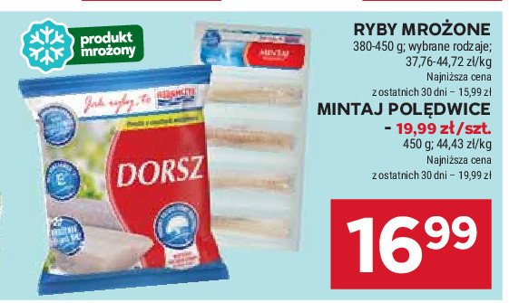 Dorsz atlantycki filet bez skóry Abramczyk promocja