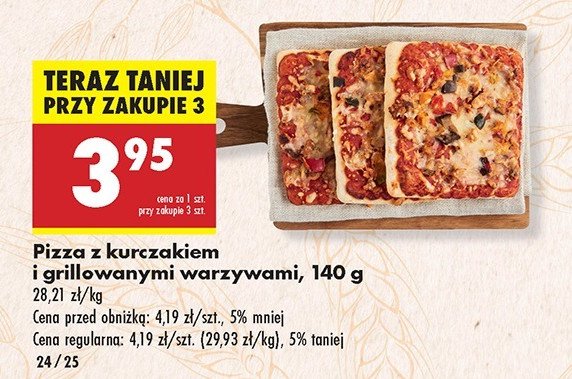 Pizza z kurczakiem i grillowanymi warzywami promocja w Biedronka