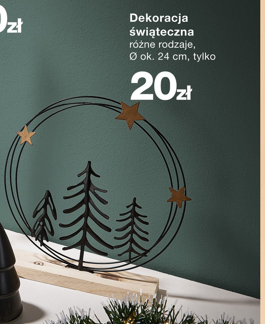 Dekoracja świąteczna 24 cm promocja