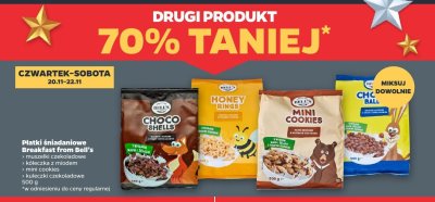 Płatki śniadaniowe from Bell's, różne rodzaje DRUGIE -70% promocja w Netto