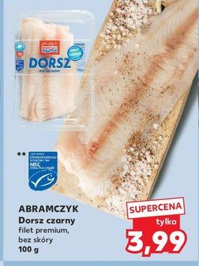Dorsz czarny filet bez skóry Abramczyk promocja w Kaufland