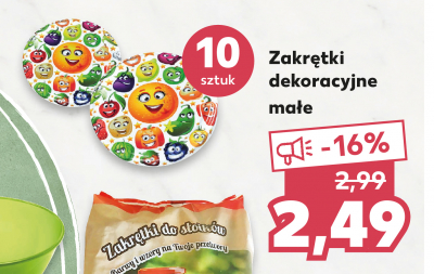 Zakrętki dekoracyjne małe promocja