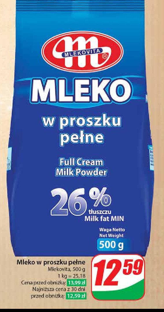 Mleko w proszku Mlekovita promocja