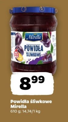 Powidła śliwkowe Mirella promocja w Netto