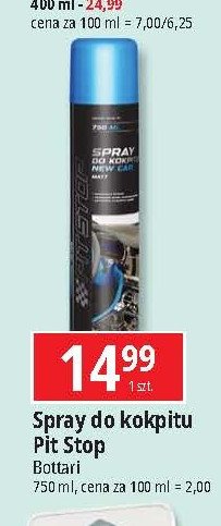 Spray do kokpitu niebieski Pit stop promocja