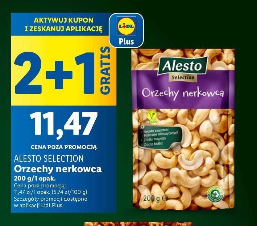 Orzechy nerkowca Alesto promocja