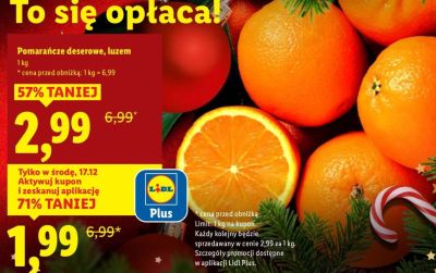Pomarańcze deserowe, luzem promocja w Lidl